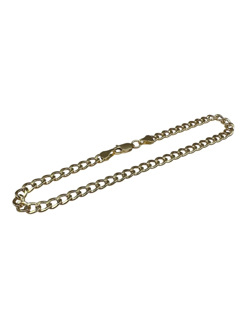 14kt Yellow Gold Curb Bracelet – 8in, 4.25mm, New